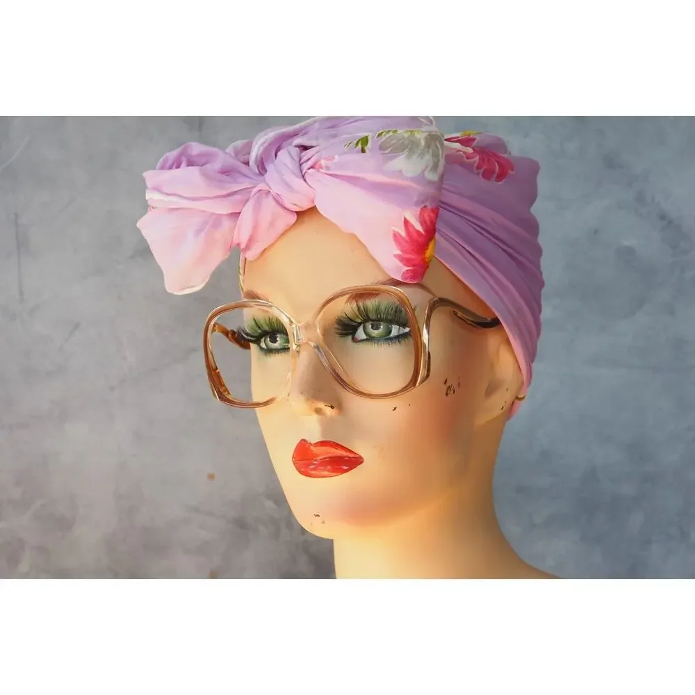 Vintage 1970s Eyeglasses Grandma Chic Boho Festival NOS Jackie O USA 52-15